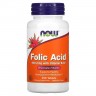 Now Foods Folic Acid 800 mcg with Vitamin B-12 - Фолиевая Кислота 800 мкг с Витамином В-12 250 таблеток