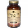 Solgar Chelated Zinc - Хелат Глицината Цинка 250 таблеток