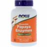 Now Foods Papaya Enzymes Chewable - Энзимы (Ферменты) Папайи 180 пастилок