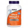 Now Foods Ultra Omega-3 500 EPA /250 DHA - Жирные Кислоты Омега-3 180 рыбных капсул
