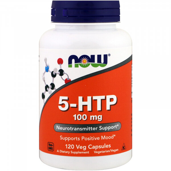 Now Foods 5-HTP 100 mg - 5-Гидрокситриптофан (Аминокислота)