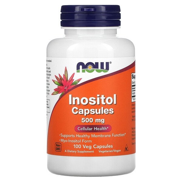 Now Foods Inositol 500 mg - Инозитол 100 капсул