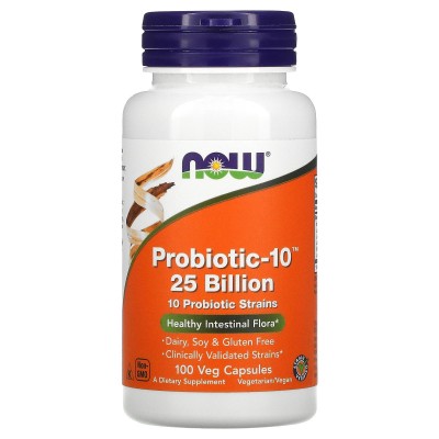 Now Foods Probiotic-10 25 Billion - Пробиотик 10 штаммов 25 млрд КОЕ 