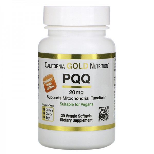 California Gold Nutrition PQQ 20 mg -  Пирролохинолинхинонхинон