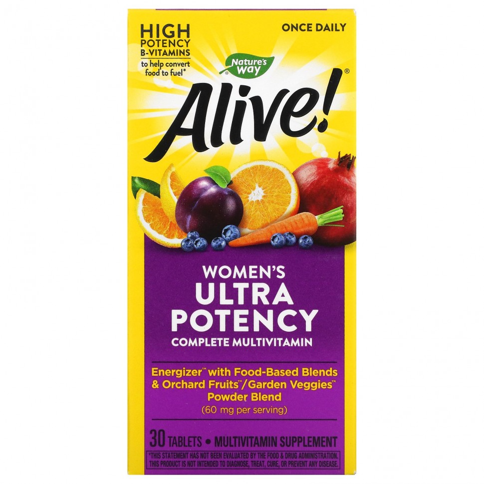 Nature's Way Alive! Once Daily Women's Ultra Potency - Комплекс Витаминов и Микроэлементов для Женщин