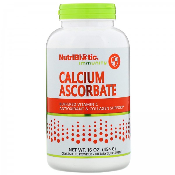 NutriBiotic Calcium Ascorbate - Аскорбат Кальция 454 г
