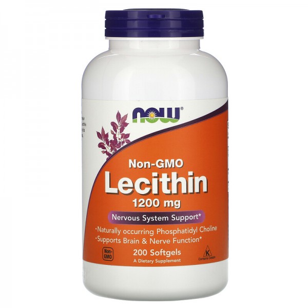 Now Foods Lecithin 1200 mg Non-GMO - Лецетин без ГМО
