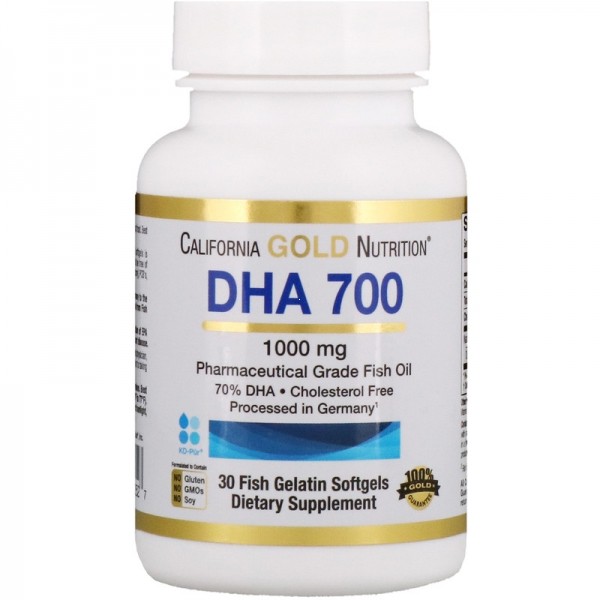 California Gold Nutrition DHA 700 - Рыбий Жир 1000 мг 30 капсул \ до 08.2024