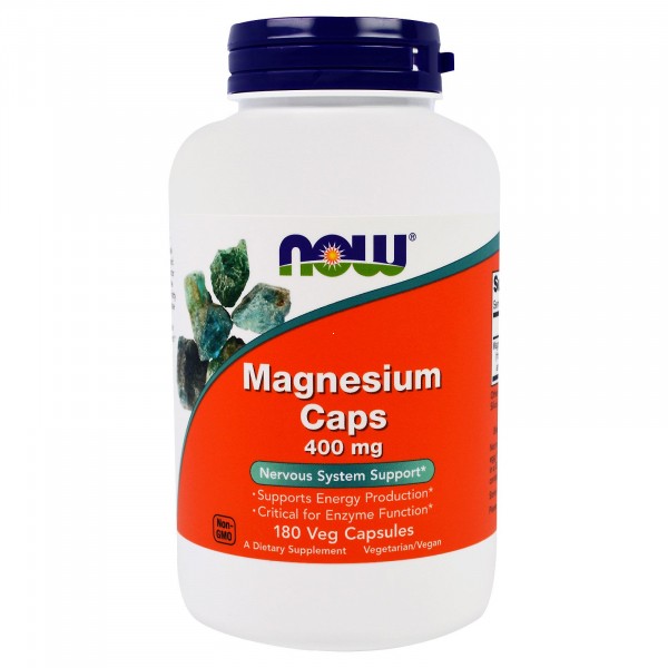 Now Foods Magnesium Caps 400 mg - Магний 180 капсул