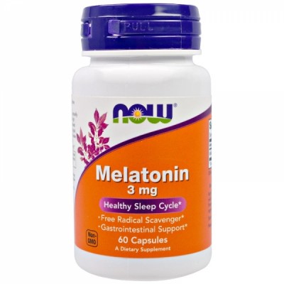 Now Foods Melatonin 3 mg - Мелатонин 60 капсул