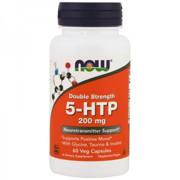 Now Foods 5-HTP 200 mg - 5-ГидроксиТриптофан 60 капсул