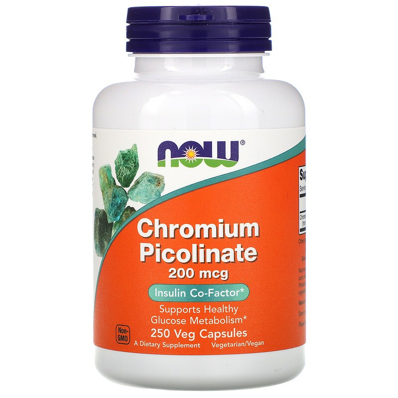 Now Foods Chromium Picolinate 200 mcg - Пиколинат Хрома