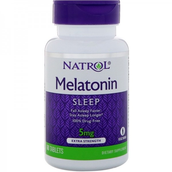 Natrol Melatonin 5 mg - Мелатонин 60 таблеток
