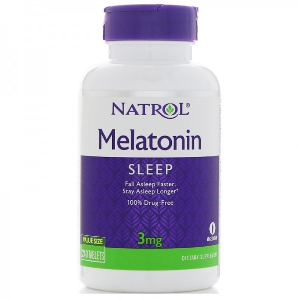 Natrol Melatonin 3 mg - Мелатонин 240 таблеток