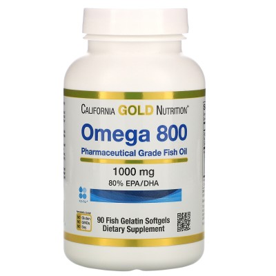 California Gold Nutrition Оmega 800 - Жирные Кислоты Омега-3 , 1000 мг