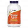 Now Foods Omega 3-6-9 1000 mg - Жирные Кислоты Омега 3-6-9 250 капсул