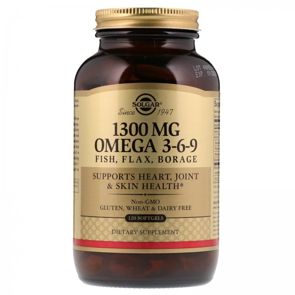 Solgar Omega 3-6-9 1300 mg - Жирные Кислоты Омега 3-6-9 