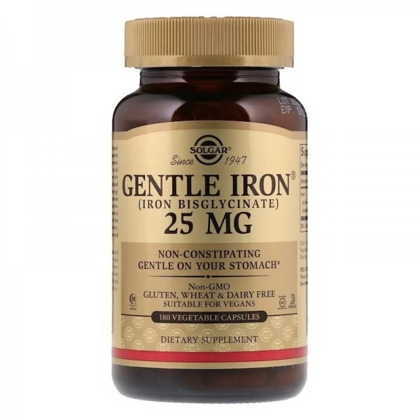 Solgar Gentle Iron 25 mg - Хелат Бисглицината Железа