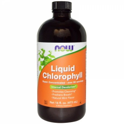 Now Foods Liquid Chlorophyll 473 ml - Жидкий Хлорофилл с Мятным Вкусом