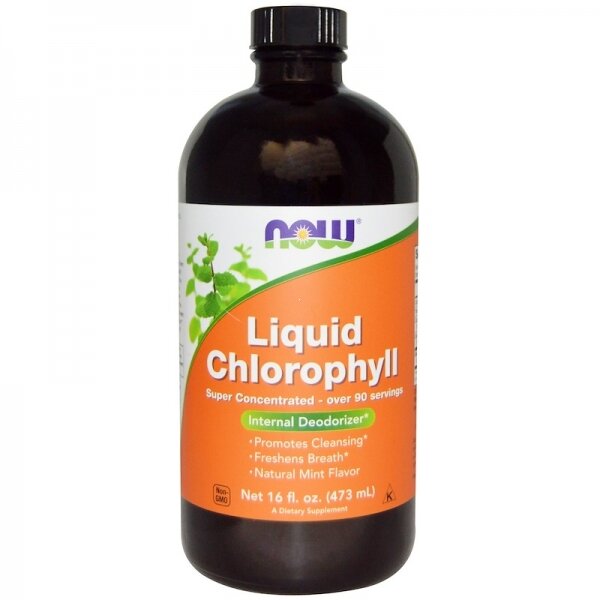 Now Foods Liquid Chlorophyll (473 ml) - Жидкий Хлорофилл с Мятным Вкусом