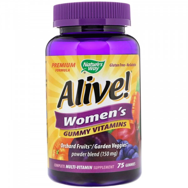 Nature's Way Alive! Women's Gummy Vitamins - Витамины для Женщин 75 жевательных таблеток