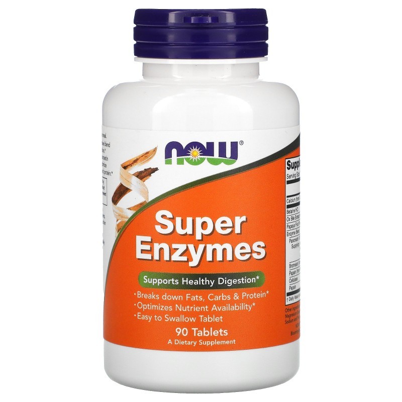 Now Foods Super Enzymes - Супер Ферменты (Энзимы) 90 таблеток