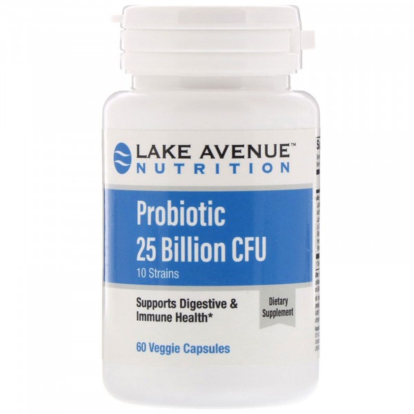 Lake Avenue Nutrition Probiotic 25 Billion CFU - ЛактоБиф Пробиотики