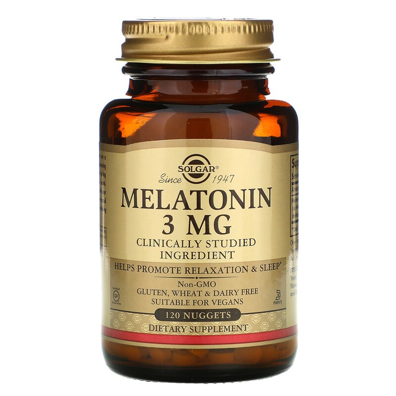 Solgar Melatonin 3 mg - Мелатонин 120 пастилок