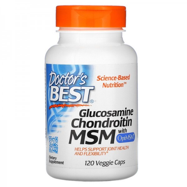 Doctor's Best Glucosamine Chondroitin MSM with OptiMSM - Глюкозамин Хондроитин МСМ с OptiMSM  