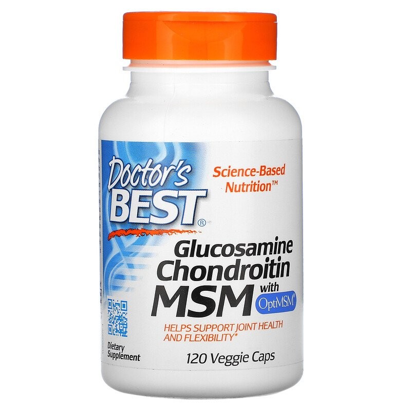 Doctor's Best Glucosamine Chondroitin MSM with OptiMSM - Глюкозамин Хондроитин МСМ с OptiMSM  