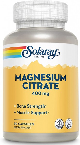 Solaray Magnesium Citrate 400 mg - Цитрат Магния